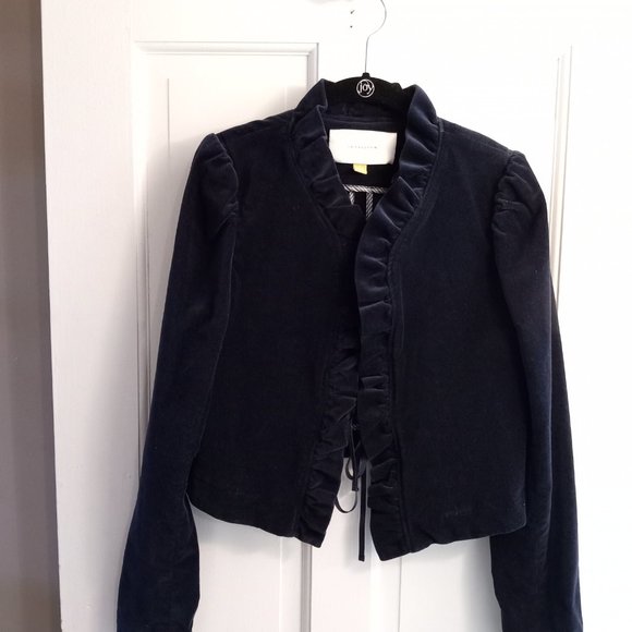 Anthropologie leifsdottir velvet blazer size 0 - Picture 6 of 6